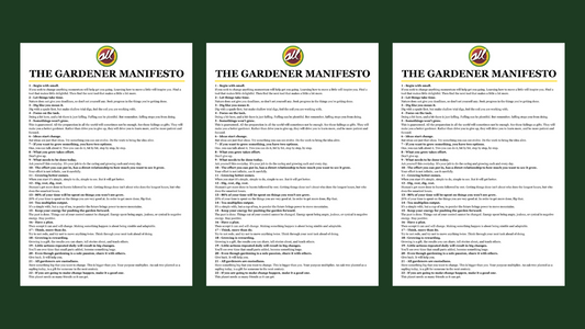 The Gardener Manifesto